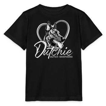 Holländischer Schäferhund - Stanley/Stella Kinder T-Shirt MINI CREATOR  - Schwarz - Vorne - Mikhail (115cm)