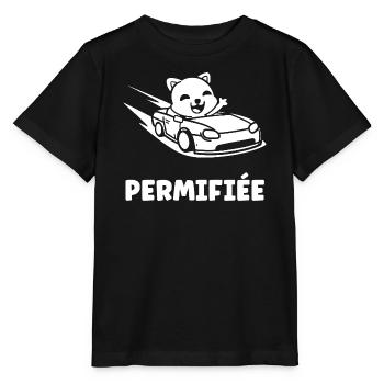 Driver's license humor - Stanley/Stella MINI CREATOR Kids’ T-Shirt - black - Front - Mikhail (115cm)