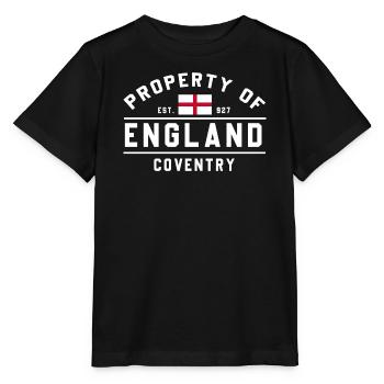 Propriété de l’Angleterre Coventry - T-shirt bio MINI CREATOR Stanley/Stella Enfant - noir - Devant - Mikhail (115cm)