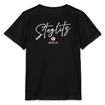 Steglitz - Drapeau de Berlin - Ours de Berlin - T-shirt bio MINI CREATOR Stanley/Stella Enfant - noir - Devant - Mikhail (115cm)