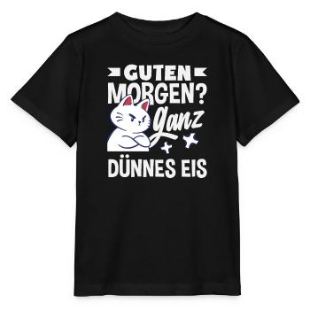 Bonjour chat de glace très mince - T-shirt bio MINI CREATOR Stanley/Stella Enfant - noir - Devant - Mikhail (115cm)
