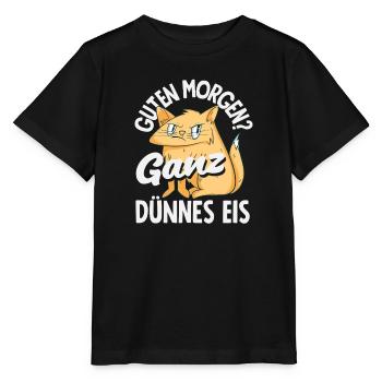 Bonjour chat de glace très mince - T-shirt bio MINI CREATOR Stanley/Stella Enfant - noir - Devant - Mikhail (115cm)