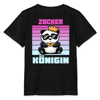 Gamer Queen gamen - Stanley/Stella MINI CREATOR Kids’ T-Shirt - black - Front - Mikhail (115cm)