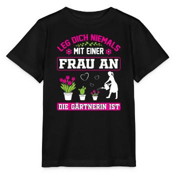 Garden Gardener Gardening Gardening Gardening Gardening - Stanley/Stella MINI CREATOR Kids’ T-Shirt - black - Front - Mikhail (115cm)