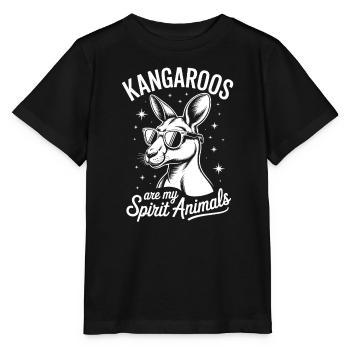 Kangaroo Saying Kangaroos Funny Kangaroo Gifted - Stanley/Stella MINI CREATOR Kids’ T-Shirt - black - Front - Mikhail (115cm)