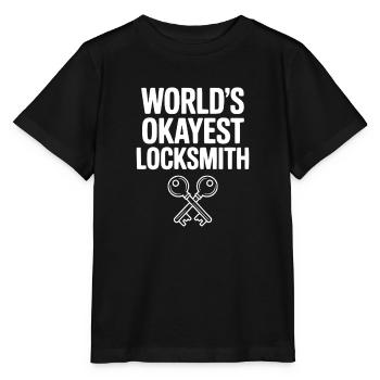Der okayste Schlosser der Welt - Stanley/Stella Kinder T-Shirt MINI CREATOR  - Schwarz - Vorne - Mikhail (115cm)
