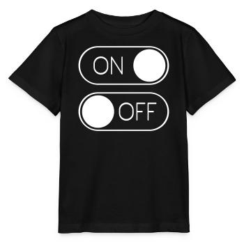 Toggle Graphic On Off Switch - Stanley/Stella MINI CREATOR Kids’ T-Shirt - black - Front - Mikhail (115cm)