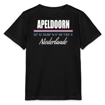 Apeldoorn - Stanley/Stella Kinder T-Shirt MINI CREATOR  - Schwarz - Vorne - Mikhail (115cm)