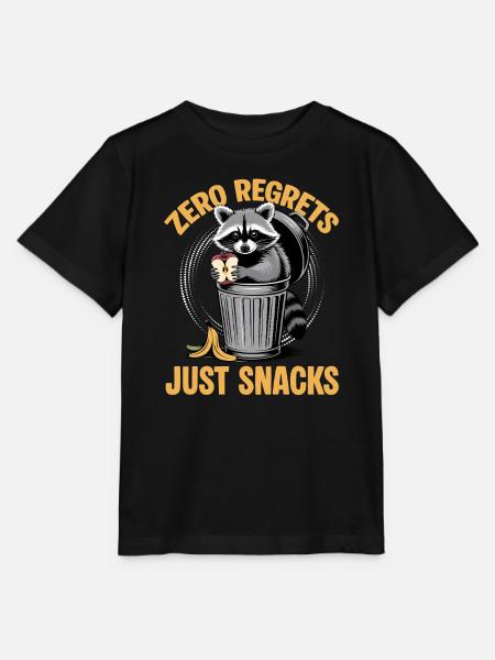 Funny Raccoon - Stanley/Stella Kinder T-Shirt MINI CREATOR - Schwarz