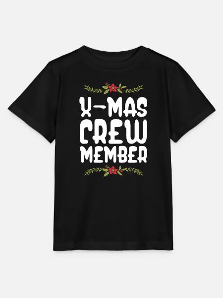 X-Mas Crew Mitglied - Stanley/Stella Kinder T-Shirt MINI CREATOR - Schwarz