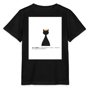 Gato Rey und seine Hypothek - Stanley/Stella Kinder T-Shirt MINI CREATOR  - Schwarz - Vorne - Mikhail (115cm)