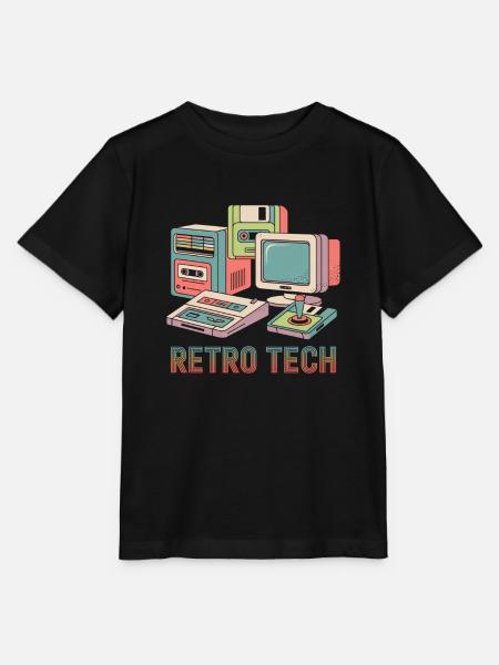 Retro Technik - Stanley/Stella Kinder T-Shirt MINI CREATOR  - Schwarz