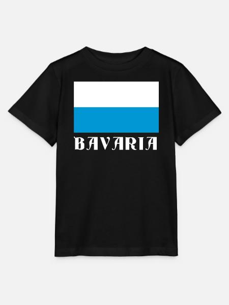 Bavaria Flagge mit gotischem Text - Stanley/Stella Kinder T-Shirt MINI CREATOR  - Schwarz