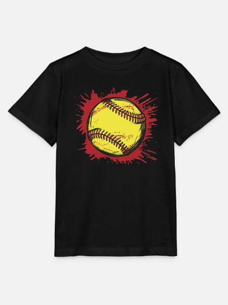 Softball - Stanley/Stella Kinder T-Shirt MINI CREATOR - Schwarz