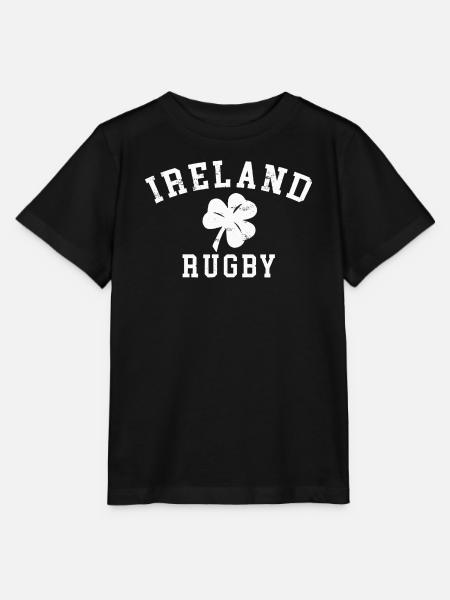 Irisches Shamrock Rugby-Emblem - Stanley/Stella Kinder T-Shirt MINI CREATOR - Schwarz