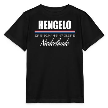 Hengelo - Stanley/Stella Kinder T-Shirt MINI CREATOR  - Schwarz - Vorne - Mikhail (115cm)