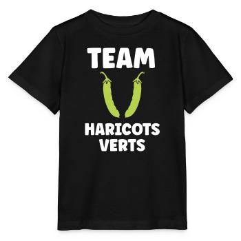 haricot vert - T-shirt bio MINI CREATOR Stanley/Stella Enfant - noir - Devant - Mikhail (115cm)