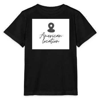 American Location Pin - Stanley/Stella MINI CREATOR Kids’ T-Shirt - black - Front - Mikhail (115cm)