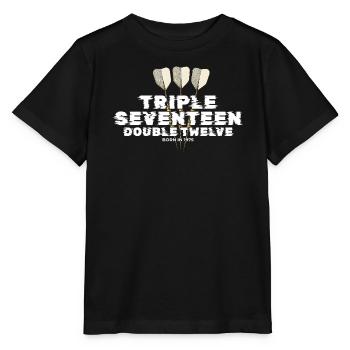 Vintage 1975 Darts Checkout - Stanley/Stella MINI CREATOR Kids’ T-Shirt - black - Front - Mikhail (115cm)