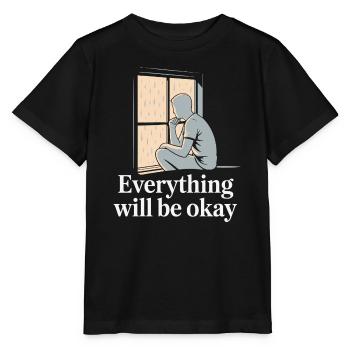 Fenêtre Pluvieuse Hope Silhouette - T-shirt bio MINI CREATOR Stanley/Stella Enfant - noir - Devant - Mikhail (115cm)
