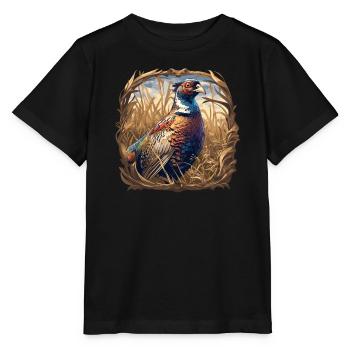 Faisans Faisan - T-shirt bio MINI CREATOR Stanley/Stella Enfant - noir - Devant - Mikhail (115cm)