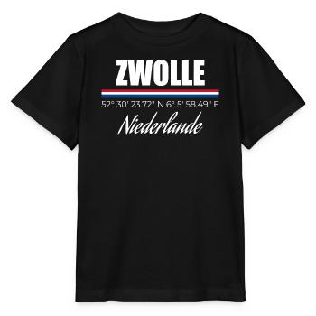 Zwolle - Stanley/Stella Kinder T-Shirt MINI CREATOR  - Schwarz - Vorne - Mikhail (115cm)