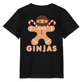 Pain d’épices masqué avec glaçage - T-shirt bio MINI CREATOR Stanley/Stella Enfant - noir - Devant - Mikhail (115cm)