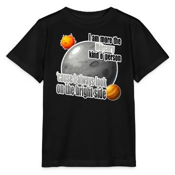 Je suis plutôt du genre Mercure - T-shirt bio MINI CREATOR Stanley/Stella Enfant - noir - Devant - Mikhail (115cm)