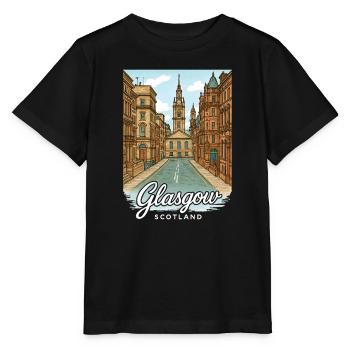 Glasgow Schottland - Stanley/Stella Kinder T-Shirt MINI CREATOR  - Schwarz - Vorne - Mikhail (115cm)