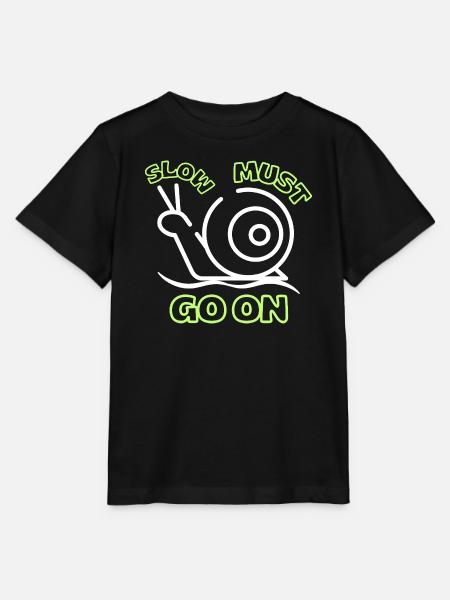 Langsam muss weitergehen - Stanley/Stella Kinder T-Shirt MINI CREATOR  - Schwarz