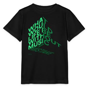 What would life be? - Stanley/Stella MINI CREATOR Kids’ T-Shirt - black - Front - Mikhail (115cm)
