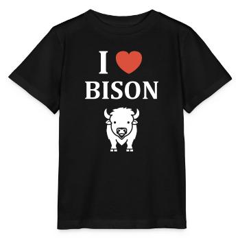 Bison - Stanley/Stella Kinder T-Shirt MINI CREATOR  - Schwarz - Vorne - Mikhail (115cm)