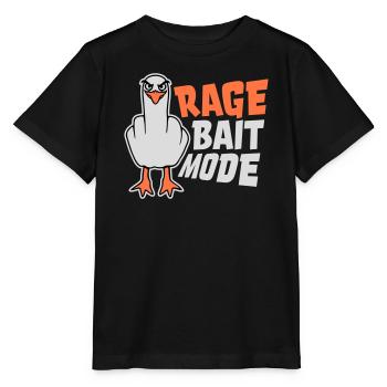 Rage Bait Fashion Seagull Bird Nasty Funny Provocation - Stanley/Stella MINI CREATOR Kids’ T-Shirt - black - Front - Mikhail (115cm)