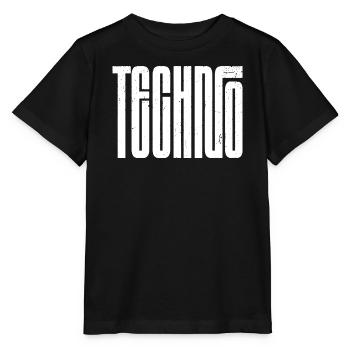 Techno Bold Retro Typography - Stanley/Stella MINI CREATOR Kids’ T-Shirt - black - Front - Mikhail (115cm)