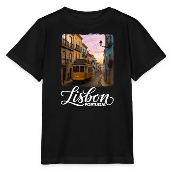 Lissabon - Stanley/Stella Kinder T-Shirt MINI CREATOR  - Schwarz - Vorne - Mikhail (115cm)