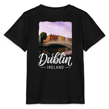 Dublin - T-shirt bio MINI CREATOR Stanley/Stella Enfant - noir - Devant - Mikhail (115cm)