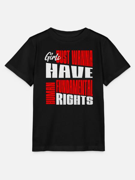 Frauenrechte Fundamental rights Layout - Stanley/Stella Kinder T-Shirt MINI CREATOR - Schwarz