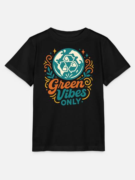 Grüne Vibes Pur - Stanley/Stella Kinder T-Shirt MINI CREATOR - Schwarz