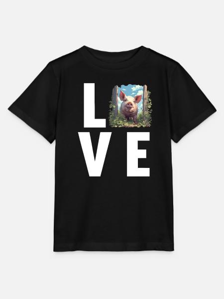 Schweine Schwein - Stanley/Stella Kinder T-Shirt MINI CREATOR  - Schwarz