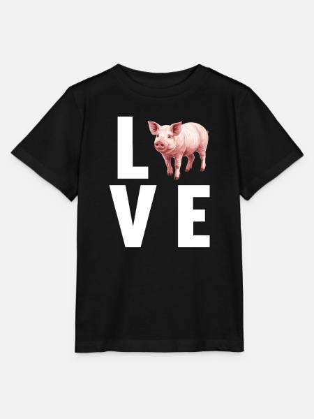 Schweine Schwein - Stanley/Stella Kinder T-Shirt MINI CREATOR - Schwarz