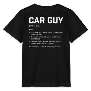 Car Guy Definition Funny Quote JDM Muscle Auto Fan - Stanley/Stella MINI CREATOR Kids’ T-Shirt - black - Front - Mikhail (115cm)