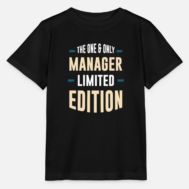 L’unique édition limitée Manager - T-shirt bio MINI CREATOR Stanley/Stella Enfant - noir