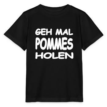 Pommes - Stanley/Stella Kinder T-Shirt MINI CREATOR  - Schwarz - Vorne - Mikhail (115cm)