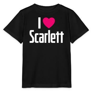 J’adore Scarlett Pink Heart J’adore Scarlett - T-shirt bio MINI CREATOR Stanley/Stella Enfant - noir - Devant - Mikhail (115cm)