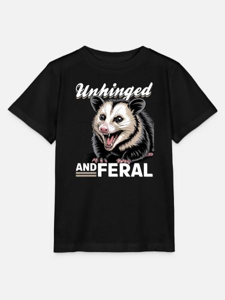 Funny Opossum - Stanley/Stella Kinder T-Shirt MINI CREATOR - Schwarz