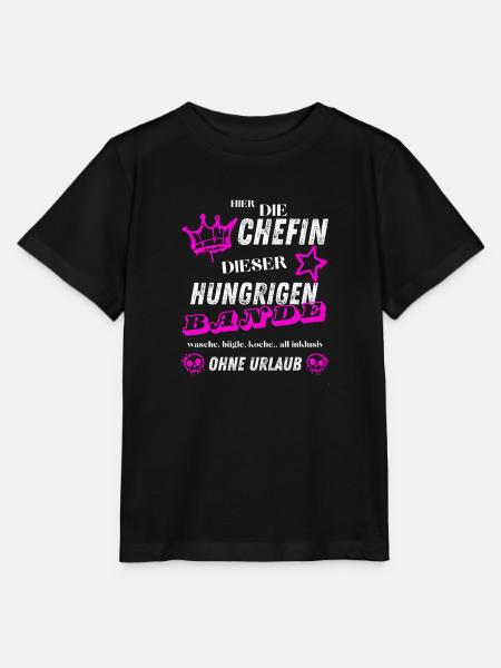 Hier die Chefin dieser hungrigen Bande - Stanley/Stella Kinder T-Shirt MINI CREATOR - Schwarz
