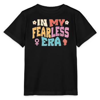 À mon époque sans peur - T-shirt bio MINI CREATOR Stanley/Stella Enfant - noir - Devant - Mikhail (115cm)