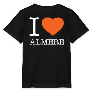 I love Almere - Stanley/Stella Kinder T-Shirt MINI CREATOR  - Schwarz - Vorne - Mikhail (115cm)