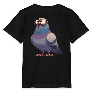 Tauben Taube - Stanley/Stella Kinder T-Shirt MINI CREATOR  - Schwarz - Vorne - Mikhail (115cm)