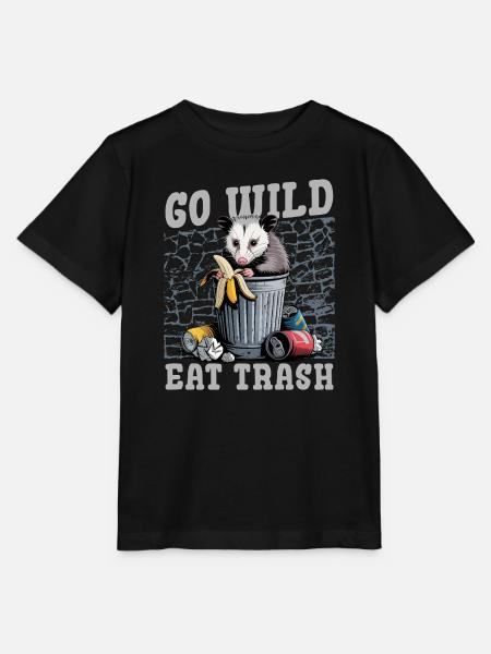 Funny Opossum - Stanley/Stella Kinder T-Shirt MINI CREATOR - Schwarz